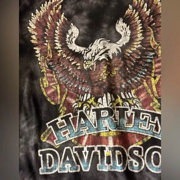 Harley-Davidson Charcoal Tie-Dye Tee - Picture 3 of 3